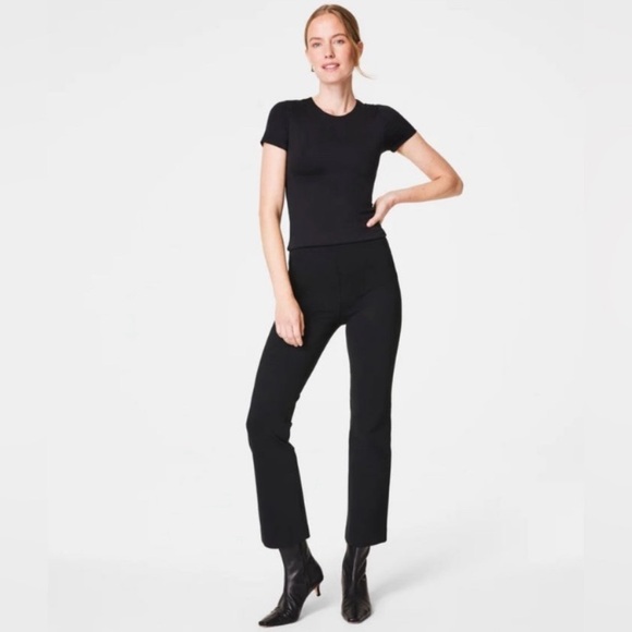 Spanx Super Smooth Perfect Fit Ponte Kick Flare Size Small Black - Picture 10 of 17